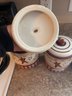 Lot Of Three 3 Expressions Canister & Lid Set