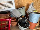 Large Lot Of Misc Gardening Planters