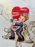 Vintage Valentine X-made In USA - My Heart Is Sweet For A Sweet Valentine