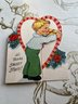 1947 Fold Out 'hi There Sweet Stuff' Vintage A-meri Valentine Card