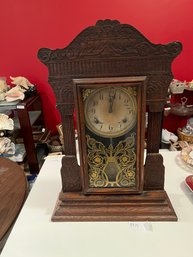 Antique Gilbert Gingerbread Mantel Kitchen Clock