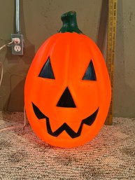 Pumpkin Blow Mold Halloween Decoration - Working!