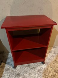 Red Rolling Storage Shelf / Stand