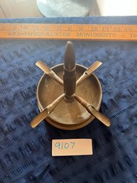 Awesome Trench Art From WWII - 1943 - Ashtray