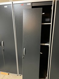 Rubbermaid Locking Cabinet With Kets - One Door Off- Door Included