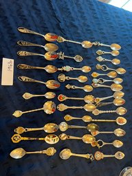 Huge Lot Of Collectible Spoons