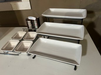 Kitchen Lot - Charcuterie Displays And Napkin Holders