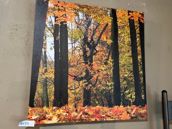 Lot Of Three Fall Themed Nature Canvas Art