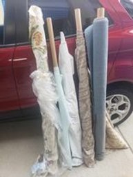 Lot Of 5 Large Bolts Of Upholstery Fabric - Various Lengths And Designs