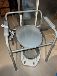 Drive Medical Equipment Adjustable Bedside Commode / Toilet Aid