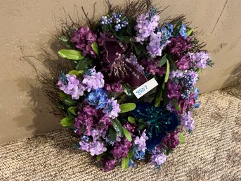Purple & Blues Spring Butterfly Wreath