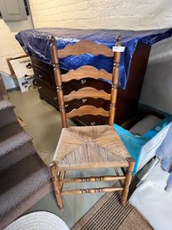 Vintage Rope Bottom Seat Wood Chair