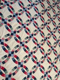 Ring Pattern Vintage Quilt - King Sized