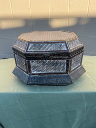 Hexagon Wood Treasure Box For Storage