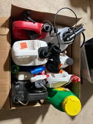Large Box Lot Of Yard Chemicals