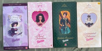 Barbie Lot - Hallmark Holiday Traditions, Sweet Valentine, Yuletide Romance, Sentimental Valentine Barbie Lot
