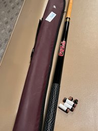 Coca-Cola Pool Stick Cue And Carrying Case