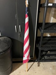 American Flag On Pole