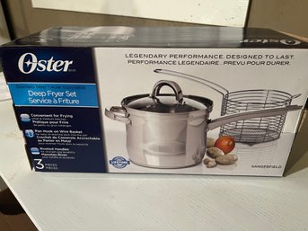 Oster Stainless Steel Deep Fryer Set In Box