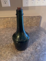 Vintage Benedictine Emerald Green Liquor Bottle With Horseshoe 1890-1910