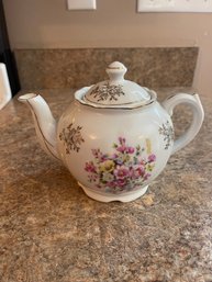 Enesco Floral Print Tea Pot