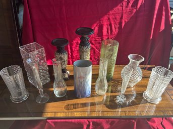 Lot Of Various Vases & Displays - Including EAPG Spooners!