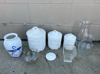 Lot Of Various Vases & Canisters