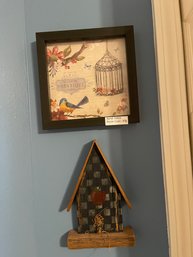 Birdhouse And Bird Print