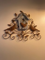 Bird Metal And Wood Wall Decor