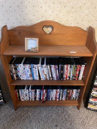 Wooden Shelf Book Shelf Or DVD Rack With DVDs
