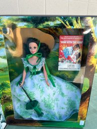 Scarlett OHara Barbie Doll In Green Floral Dress