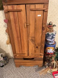 Wood Country Living Cabinet Shelf Or Bookshelf