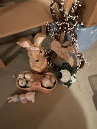 Ceramic Easter And Bunny Lot