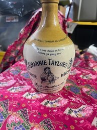 Vintage Grannie Taylors Stoneware Liqueur Decanter