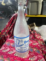 Vtg Virginia Dare Glass Bottle Detroit Quart General Beverage Co