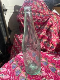 Vintage Pluto Water Bottle America's Devil Embossing