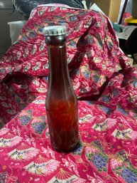 Antique Brown Bottle Salt And Pepper Lid