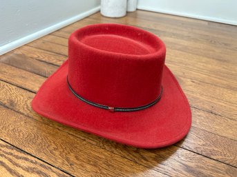 Pigalle Women's Felt Cowboy Hat Size 6 7/8
