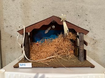 Nativity Barn Tabletop Vintage