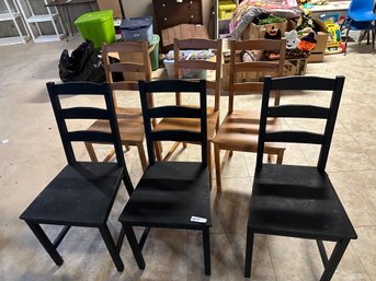 Kitchen Chair Lot Of Six Chairs
