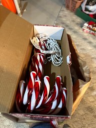 Christmas Candy Cane Lot Lights