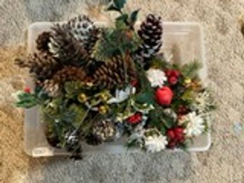 Mixed Lot Of Holiday Decor & Floral