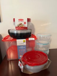 Large Lot Of Rubbermaid Take Alongs & Other Storage Containers