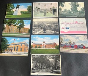 Vintage Lot Of 10 Monroe Michigan Postcards