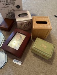 Home Decor Tissue Boxes Mirror Jewelry Box