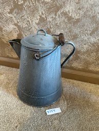 Vintage Graniteware Tea Kettle Vintage Larger