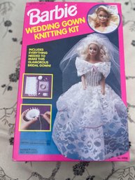 Vintage Barbie Wedding Gown Knitting Kit In Box
