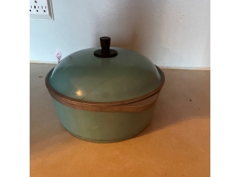Dutch Oven Vintage Club Turquoise Stock Pot Cast Aluminum