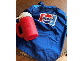 Pepsi Jacket Coat Vintage Thermos