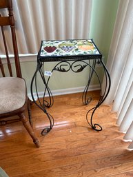 Table Plant Stand With Grapes